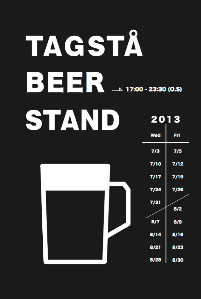 TAGSTÅ BEER STAND 2013