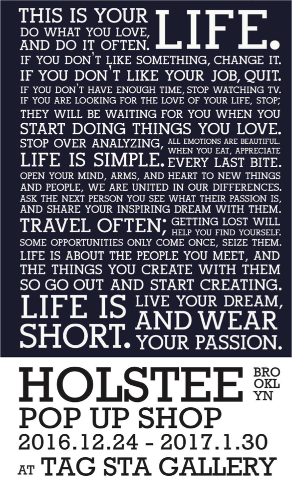 『HOLSTEE』 POP UP SHOP