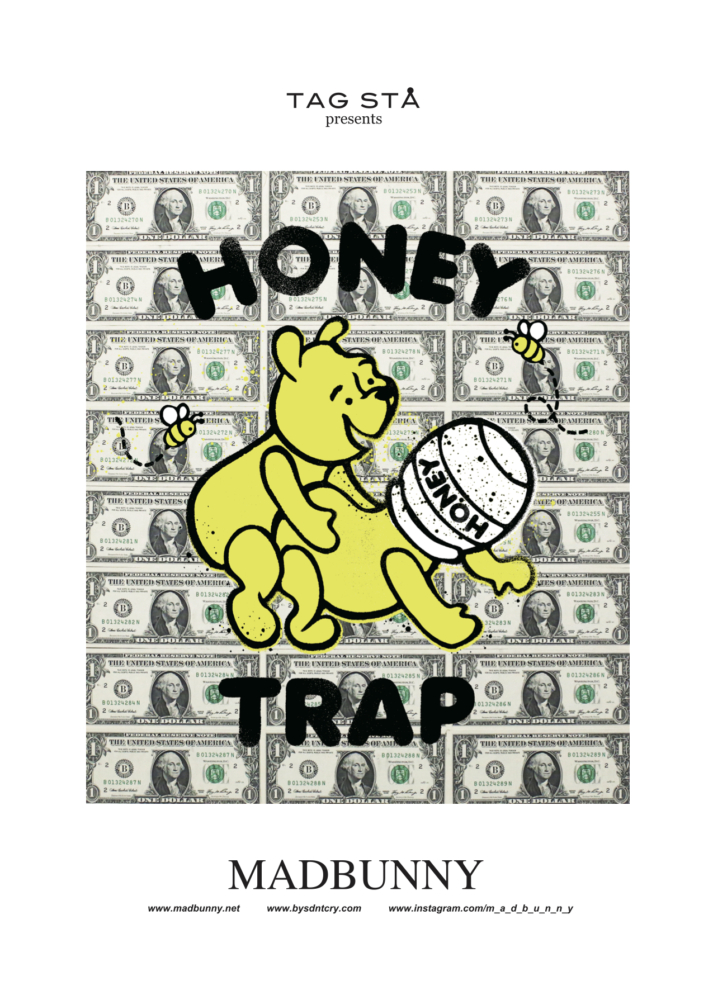 MADBUNNY solo Exhibition “ HONEY TRAP ” at TAGSTÅ⁣